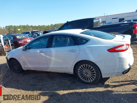 2016 Ford Fusion Titanium with VIN 3FA6P0K98GR150939, listed as a IAAI auction lot 40994523 with 144,051 mi miles. Bid and sale history available at carsss.com. Image 14.