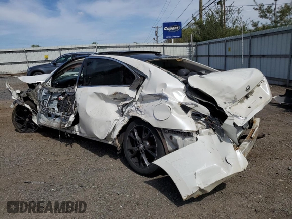 2012 Nissan Maxima SV with VIN 1N4AA5AP1CC840291, listed as a Copart auction lot 54147225 with 155,698 mi miles and Salvage title. Bid and sale history available at DreamBid. Image 2.