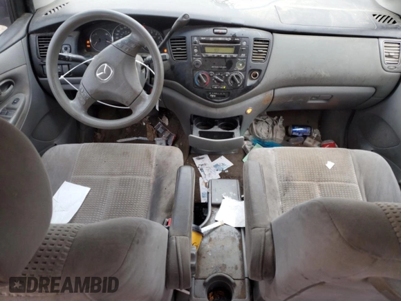 2005 Mazda MPV LX with VIN JM3LW28J450546738, listed as a Copart auction lot 57106865 with 152,316 mi miles and Clean title. Bid and sale history available at DreamBid. Image 8.