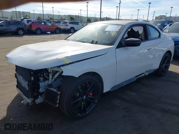 2024 BMW 2 Series M240i xDrive with VIN 3MW53CM04R8D89329, listed as a IAAI auction lot 41417736 with 2,849 mi miles. Bid and sale history available at carsss.com. Image 19.