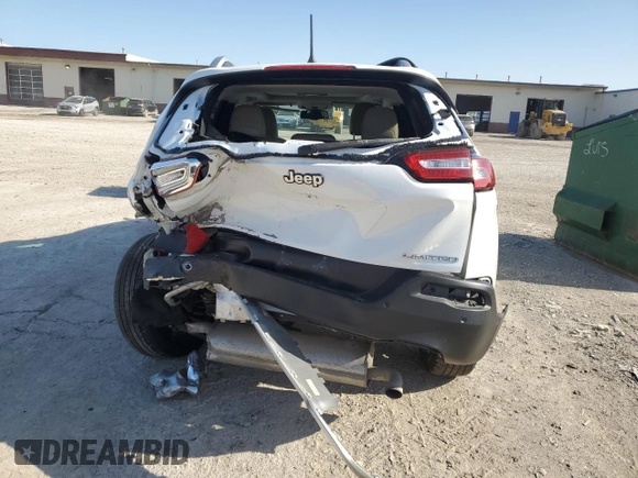 2018 Jeep Cherokee Limited with VIN 1C4PJMDX7JD607226, listed as a Copart auction lot 56944715 with 77,258 mi miles and Salvage title. Bid and sale history available at DreamBid. Image 6.
