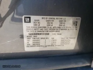 2017 Chevrolet Colorado 2WD LT with VIN 1GCGSCEN9H1312998, listed as a Copart auction lot 48728315 with 97,443 mi miles and Salvage Title. Bid and sale history available at carsss.com. Image 14.