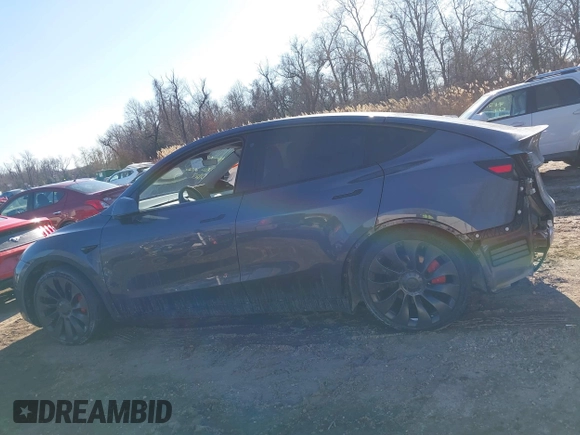 2023 Tesla Model Y Performance with VIN 7SAYGDEF1PF674417, listed as a IAAI auction lot 41421594 with 28,928 mi miles and . Bid and sale history available at DreamBid. Image 15.