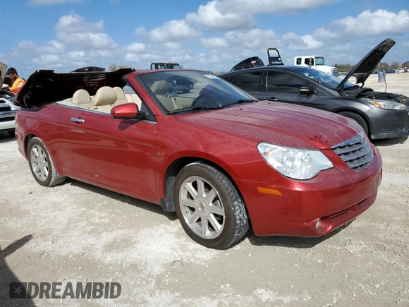 2008 Chrysler Sebring Limited with VIN 1C3LC65M58N179433, listed as a Copart auction lot 77661614 with 0 mi miles and Non Repairable. Bid and sale history available at carsss.com. Image 4.