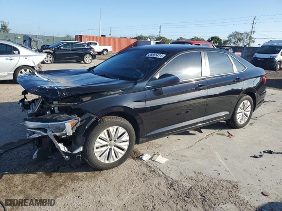 2019 Volkswagen Jetta S with VIN 3VWCB7BU4KM265825, listed as a Copart auction lot 86685414 with 29,878 mi miles and Salvage Title. Bid and sale history available at carsss.com. Image 1.