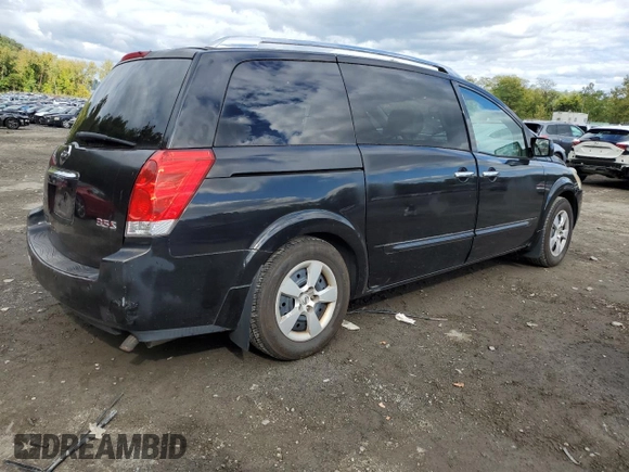 2007 Nissan Quest S with VIN 5N1BV28U37N120848, listed as a Copart auction lot 73304414 with 91,414 mi miles and Salvage Title. Bid and sale history available at carsss.com. Image 3.