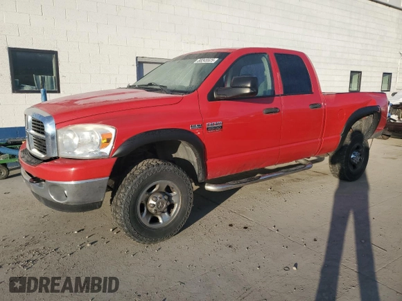 2007 Dodge Ram 2500 SLT with VIN 1D7KS28D87J533892, listed as a Copart auction lot 88345525 with 163,468 mi miles and Salvage Title. Bid and sale history available at carsss.com. Image 1.