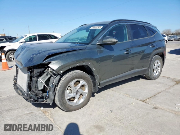 2022 Hyundai Tucson SEL with VIN 5NMJB3AE4NH133264, listed as a Copart auction lot 49645295 with 5,881 mi miles and Salvage Title. Bid and sale history available at carsss.com. Image 1.