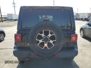 2018 Jeep Wrangler Unlimited Rubicon with VIN 1C4HJXFGXJW255881, listed as a Copart auction lot 62958975 with 39,439 mi miles and Salvage title. Bid and sale history available at DreamBid. Image 6.