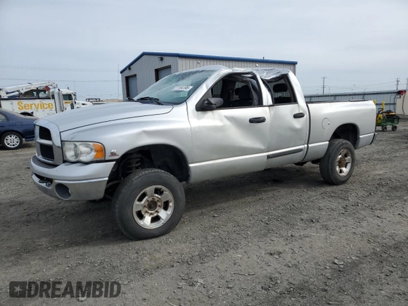 2005 Dodge 2500 SLT with VIN 3D7KS28C25G826385, listed as a Copart auction lot 51164195 with 306,388 mi miles and Salvage Title. Bid and sale history available at carsss.com. Image 1.