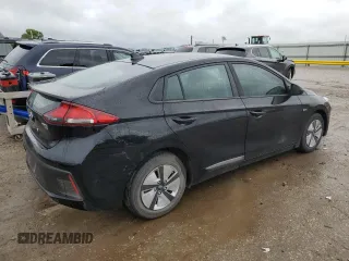 2019 Hyundai Ioniq Blue with VIN KMHC65LC7KU137684, listed as a Copart auction lot 58597025 with 53,010 mi miles and Salvage title. Bid and sale history available at DreamBid. Image 3.