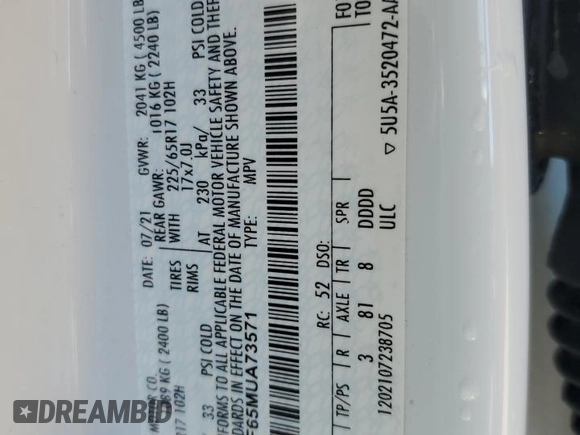 2021 Ford Escape S with VIN 1FMCU9F65MUA73571, listed as a Copart auction lot 55602685 with 197,587 mi miles and Clean title. Bid and sale history available at DreamBid. Image 13.