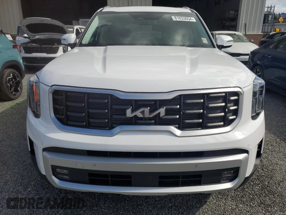 2024 Kia Telluride SX X-Line with VIN 5XYP5DGC2RG549861, listed as a Copart auction lot 81033054 with 24 mi miles and Salvage Title. Bid and sale history available at carsss.com. Image 5.