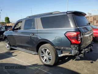 2022 Ford Expedition Max Limited z VIN 1FMJK1KT0NEA41696, wystawiony jako Copart lot #52596085 z przebiegiem 21 792 mil mil oraz Szkoda całkowita • Salvage title. Historia ofert i sprzedaży dostępna na DreamBid. Obrazek 2.