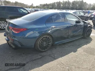 2020 Mercedes-Benz CLA with VIN W1K5J5BB9LN097713, listed as a Copart auction lot 48459025 with 44,954 mi miles and Salvage Title. Bid and sale history available at carsss.com. Image 3.