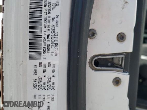 2009 Dodge 1500 Sport with VIN 1D3HB13T69J528522, listed as a Copart auction lot 54066225 with 298,959 mi miles and Salvage Title. Bid and sale history available at carsss.com. Image 13.