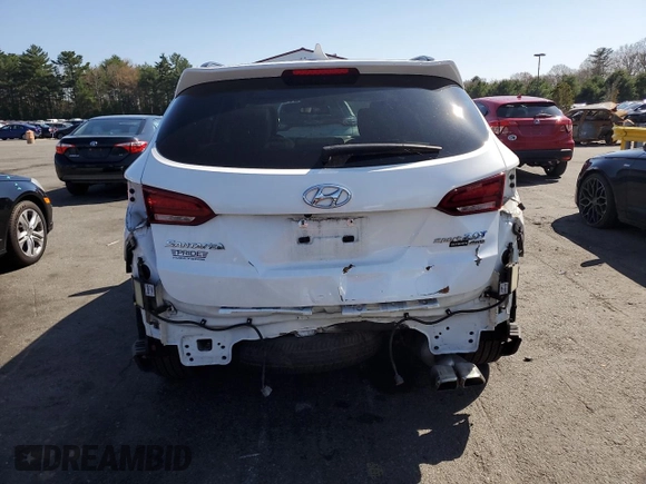 2018 Hyundai Santa Fe Ultimate with VIN 5NMZWDLA6JH095960, listed as a Copart auction lot 53760705 with 53,984 mi miles and Salvage title. Bid and sale history available at DreamBid. Image 6.