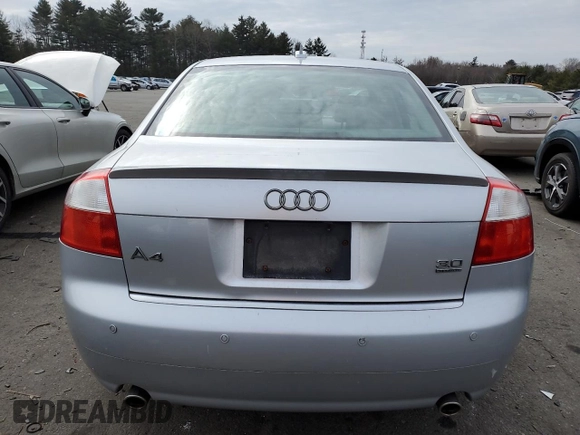 2005 Audi A4 3.0L with VIN WAULT68E15A108729, listed as a Copart auction lot 47339275 with 126,419 mi miles and Salvage Title. Bid and sale history available at carsss.com. Image 6.