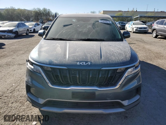 2022 Kia Carnival EX with VIN KNDNC5H32N6072329, listed as a Copart auction lot 77472514 with 25,909 mi miles and Salvage Title. Bid and sale history available at carsss.com. Image 5.