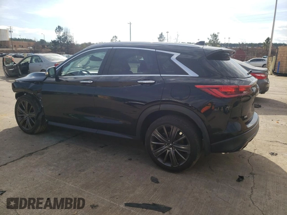 2020 Infiniti QX50 LUXE with VIN 3PCAJ5M30LF112757, listed as a Copart auction lot 36283793 with 22,832 mi miles. Bid and sale history available at carsss.com. Image 2.