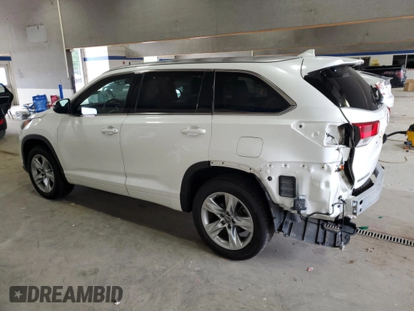 2018 Toyota Highlander Limited with VIN 5TDYZRFH2JS241812, listed as a Copart auction lot 58573015 with 64,899 mi miles and Salvage title. Bid and sale history available at DreamBid. Image 2.