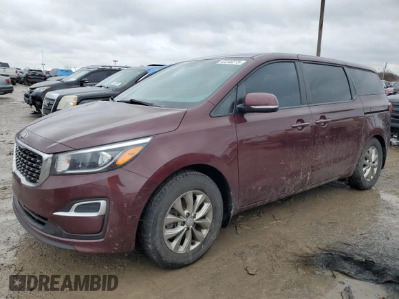 2020 Kia Sedona LX with VIN KNDMB5C15L6605842, listed as a Copart auction lot 43246275 with 115,057 mi miles and Salvage Title. Bid and sale history available at carsss.com. Image 1.