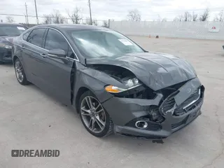 2015 Ford Fusion Titanium with VIN 3FA6P0K95FR181919, listed as a IAAI auction lot 41744443 with 127,572 mi miles. Bid and sale history available at carsss.com. Image 1.