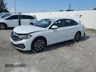 2023 Volkswagen Jetta S with VIN 3VW5M7BU7PM012833, listed as a Copart auction lot 63578145 with 37,889 mi miles and Salvage title. Bid and sale history available at DreamBid. Image 1.
