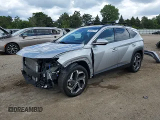 2022 Hyundai Tucson Limited with VIN 5NMJECAE3NH112509, listed as a Copart auction lot 58490285 with 50,030 mi miles and Salvage title. Bid and sale history available at DreamBid. Image 1.