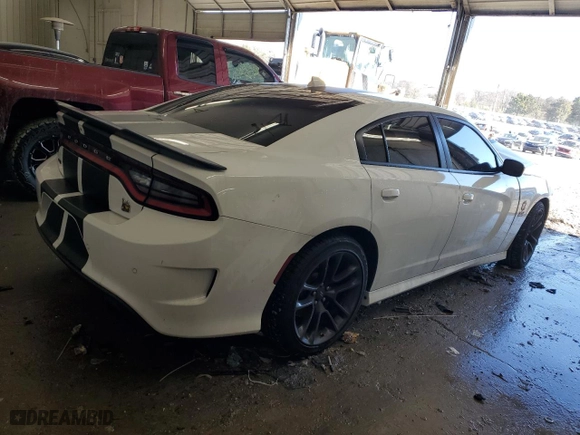2022 Dodge Charger Scat Pack with VIN 2C3CDXGJ0NH221288, listed as a Copart auction lot 88990755 with 20,384 mi miles and Salvage Title. Bid and sale history available at carsss.com. Image 3.