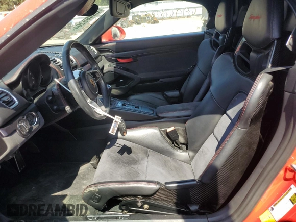 2016 Porsche Boxster Spyder с VIN WP0CC2A87GS152635, выставлен на аукционе Copart как лот 69465204 с пробегом 30 807 миль миль и Списание • Salvage title. История ставок и продаж доступна на DreamBid. Изображение 7.