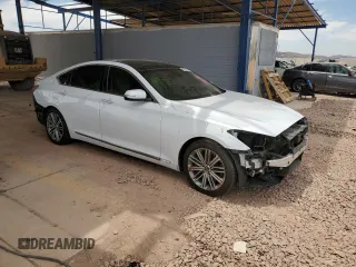2018 Genesis G80 3.8L z VIN KMHGN4JE3JU285266, wystawiony jako Copart lot #58053355 z przebiegiem 69 335 mil mil oraz Szkoda całkowita • Salvage title. Historia ofert i sprzedaży dostępna na DreamBid. Obrazek 4.