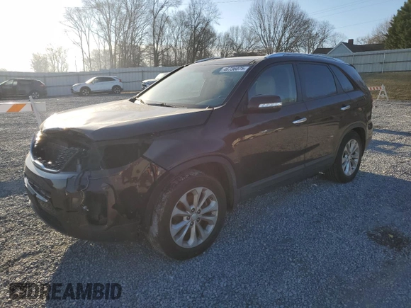2014 Kia Sorento EX with VIN 5XYKU4A71EG522993, listed as a Copart auction lot 46736075 with 0 mi miles and Salvage Title. Bid and sale history available at carsss.com. Image 1.