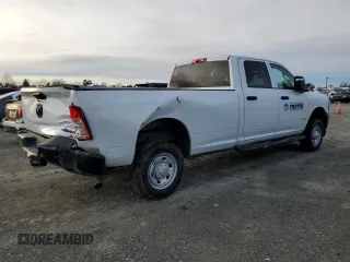 2024 Ram 2500 Tradesman with VIN 3C6UR5HJ7RG222469, listed as a Copart auction lot 44657845 with 44,753 mi miles and Salvage title. Bid and sale history available at DreamBid. Image 3.
