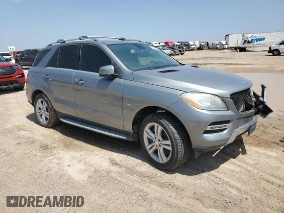 2012 Mercedes-Benz M 350 with VIN 4JGDA2EB0CA053022, listed as a Copart auction lot 54265885 with 159,300 mi miles and Clean Title. Bid and sale history available at DreamBid. Image 4.
