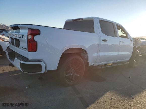 2021 Chevrolet Silverado 1500 Custom with VIN 1GCPWBEK2MZ191280, listed as a Copart auction lot 88977515 with 120,649 mi miles and Salvage Title. Bid and sale history available at carsss.com. Image 3.