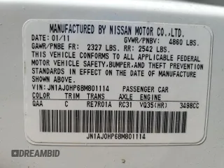2011 Infiniti EX Journey с VIN JN1AJ0HP6BM801114, выставлен на аукционе Copart как лот 53964745 с пробегом 124 998 миль миль и Списание • Salvage title. История ставок и продаж доступна на DreamBid. Изображение 13.