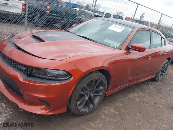 2022 Dodge Charger R/T with VIN 2C3CDXCT4NH183670, listed as a IAAI auction lot 41826502 with 26,098 mi miles. Bid and sale history available at carsss.com. Image 18.