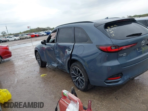 2025 Mazda CX-70 S Premium with VIN JM3KJDHC9S1113770, listed as a IAAI auction lot 41891512 with 7,313 mi miles and . Bid and sale history available at DreamBid. Image 3.