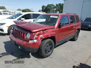 2016 Jeep Patriot Sport z VIN 1C4NJPBB1GD603388, wystawiony jako Copart lot #59164245 z przebiegiem 128 033 mil mil oraz Szkoda całkowita • Salvage title. Historia ofert i sprzedaży dostępna na DreamBid. Obrazek 1.