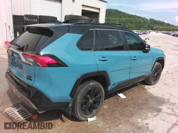 2023 Toyota RAV4 Hybrid XSE with VIN 2T3E6RFV6PW038320, listed as a Copart auction lot 46690615 with Not provided miles and Salvage title. Bid and sale history available at DreamBid. Image 3.