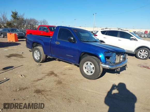 2005 GMC Canyon SL Z85 with VIN 1GTCS148X58262243, listed as a IAAI auction lot 41400130 with 225,615 mi miles. Bid and sale history available at carsss.com. Image 1.