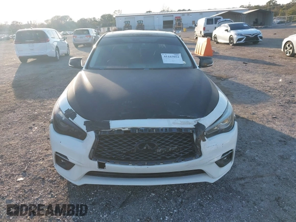 2018 Infiniti Q50 Sport with VIN JN1EV7APXJM362748, listed as a IAAI auction lot 41443052 with 77,897 mi miles and . Bid and sale history available at carsss.com. Image 12.