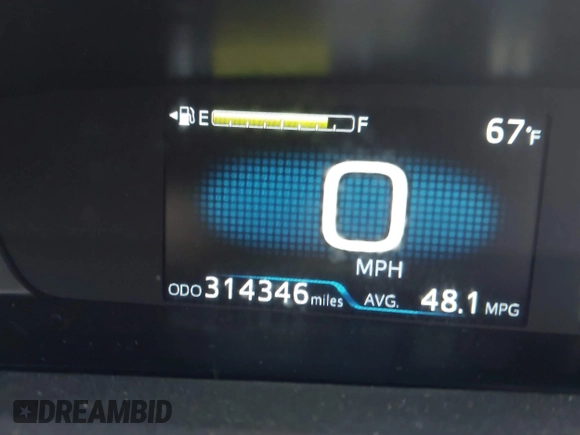 2021 Toyota Prius L Eco with VIN JTDKAMFU8M3144391, listed as a IAAI auction lot 42477718 with 314,346 mi miles and . Bid and sale history available at DreamBid. Image 16.