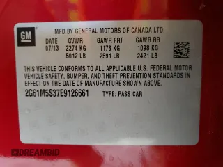 2014 Cadillac XTS Luxury z VIN 2G61M5S37E9126661, wystawiony jako Copart lot #53535315 z przebiegiem 111 469 mil mil oraz Szkody całkowita. Historia ofert i sprzedaży dostępna na DreamBid. Obrazek 12.