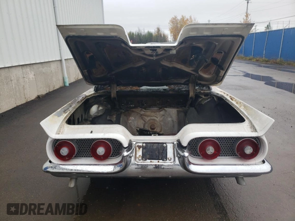 1958 Ford Thunderbird with VIN H8Y1159760000000, listed as a Copart auction lot 79226744 with Not Provided miles and Non Repairable. Bid and sale history available at DreamBid. Image 6.