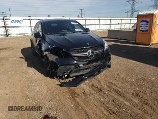2016 Mercedes-Benz GLE 63 S AMG with VIN 4JGED7FB5GA024273, listed as a Copart auction lot 56300074 with 37,333 mi miles and Salvage title. Bid and sale history available at DreamBid. Image 10.