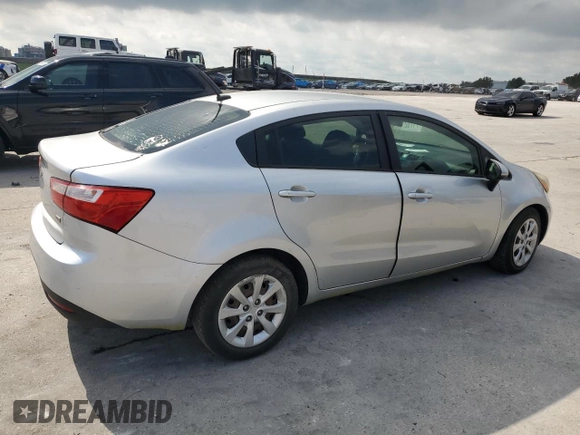 2013 Kia Rio LX with VIN KNADM4A39D6240640, listed as a Copart auction lot 71702734 with Not Provided miles and Salvage Title. Bid and sale history available at carsss.com. Image 3.