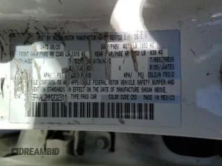 2021 Mazda 3 S with VIN 3MZBPAAL2MM202311, listed as a Copart auction lot 46823685 with 41,338 mi miles and Salvage Title. Bid and sale history available at DreamBid. Image 12.