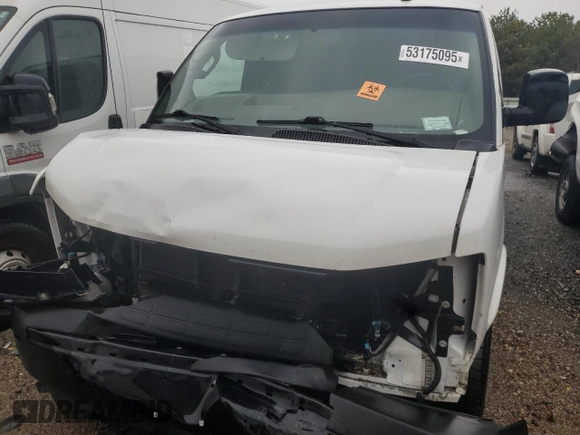 2020 Chevrolet Express Cargo Van with VIN 1GCWGAFG3L1147914, listed as a Copart auction lot 53175095 with 187,747 mi miles and Salvage Title. Bid and sale history available at carsss.com. Image 5.